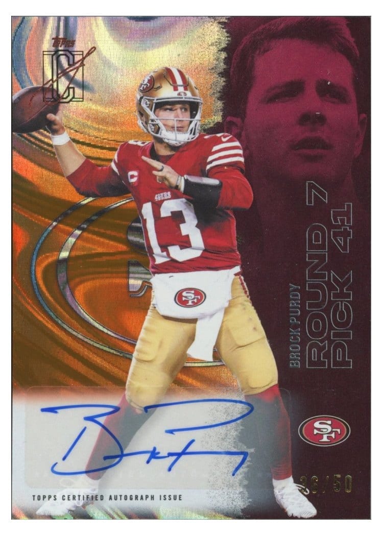 2025 Topps Signature Class Base Set Brock Purdy #48 card