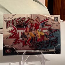 2025 Donruss Optic Best Tuddys Brock Purdy/George Kittle #6 card