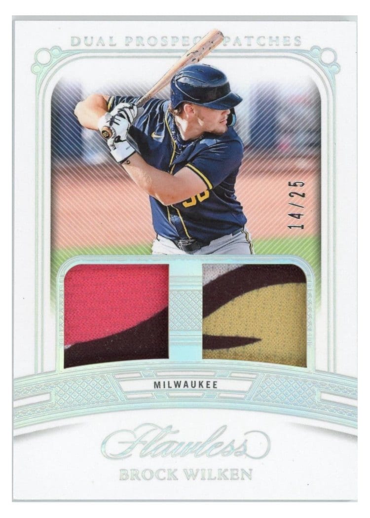 2024 Panini Flawless Dual Prospect Patches Brock Wilken #DP-BW card