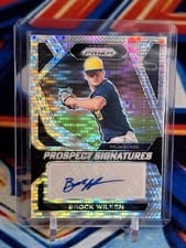 2024 Panini Prizm Prospect Signatures Brock Wilken #PS-BW card