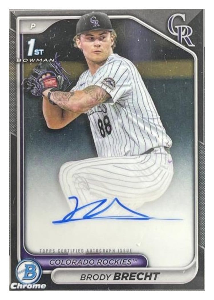 2024 Bowman Draft Chrome Prospect Autographs Brody Brecht #CPA-BBR card