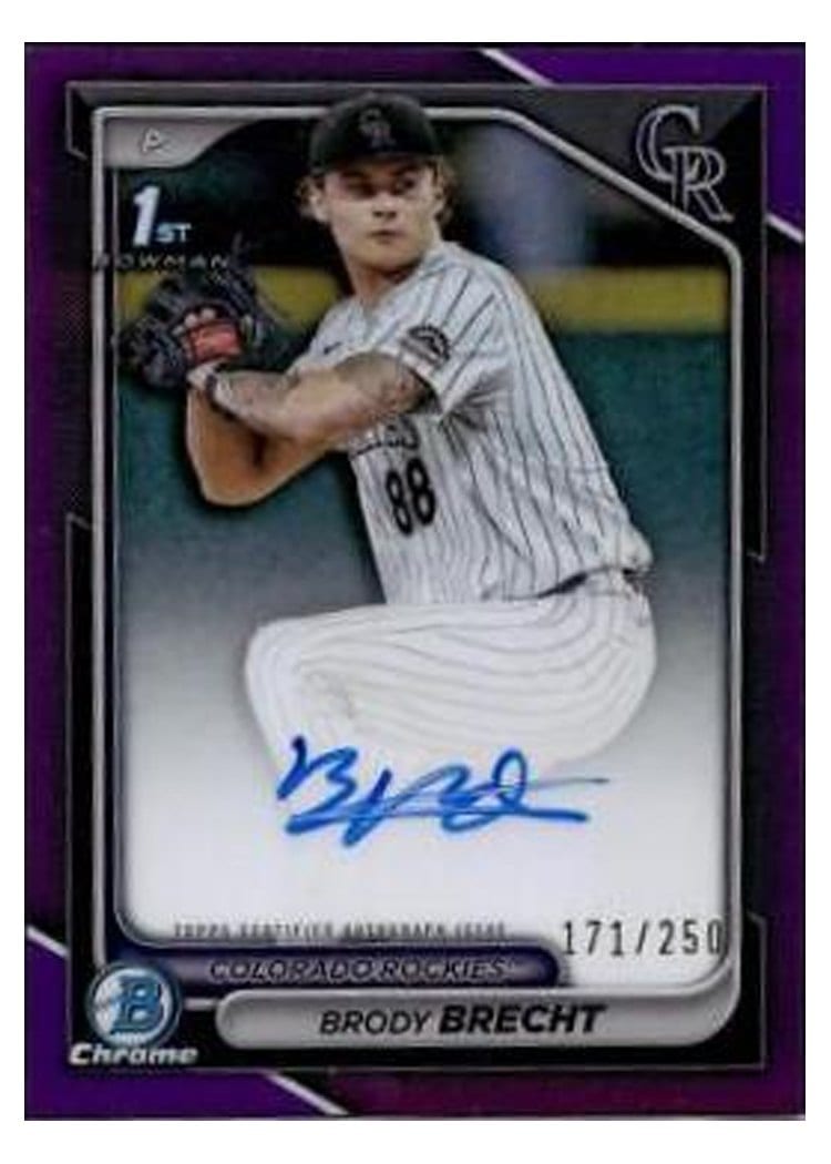 2024 Bowman Draft Chrome Prospect Autographs Brody Brecht #CPA-BBR card
