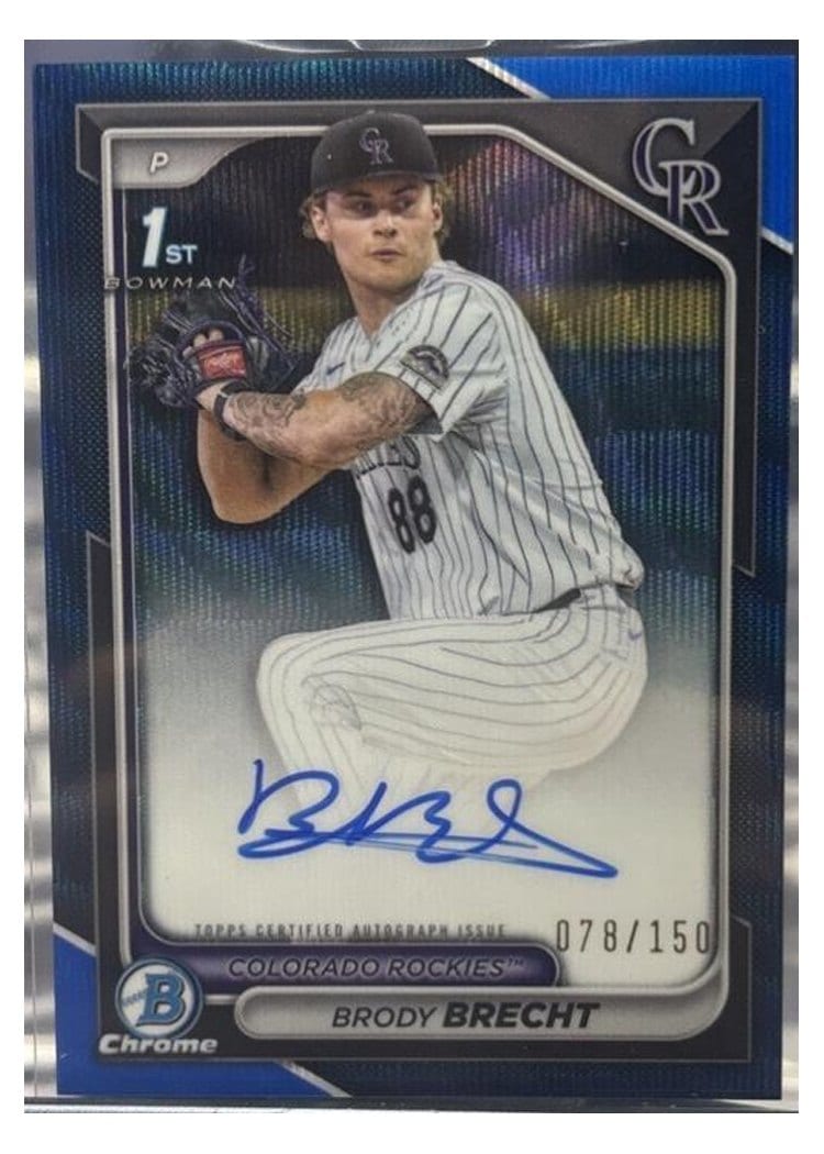 2024 Bowman Draft Chrome Prospect Autographs Brody Brecht #CPA-BBR card