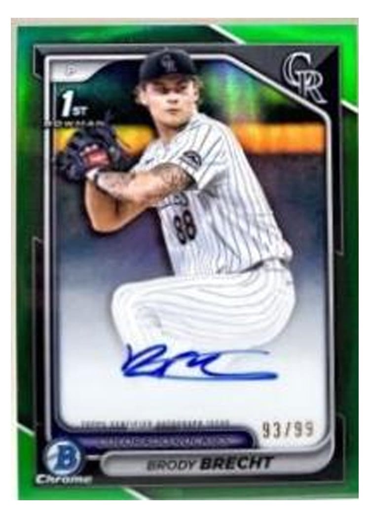 2024 Bowman Draft Chrome Prospect Autographs Brody Brecht #CPA-BBR card