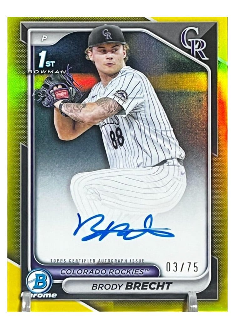 2024 Bowman Draft Chrome Prospect Autographs Brody Brecht #CPA-BBR card