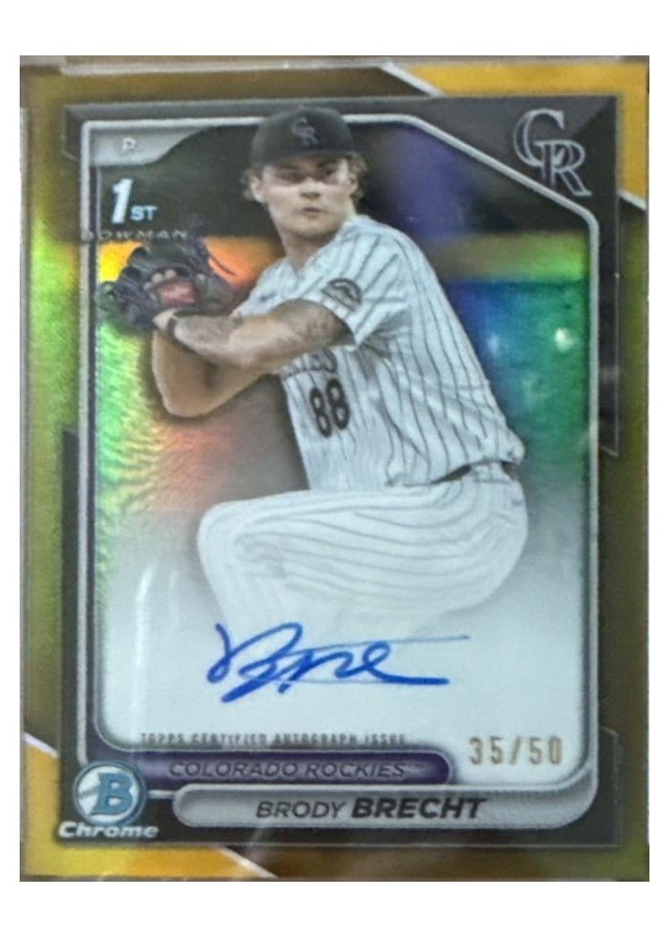 2024 Bowman Draft Chrome Prospect Autographs Brody Brecht #CPA-BBR card