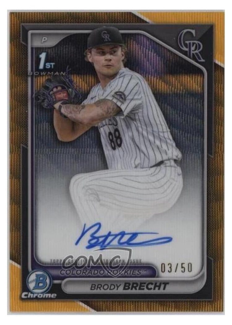 2024 Bowman Draft Chrome Prospect Autographs Brody Brecht #CPA-BBR card