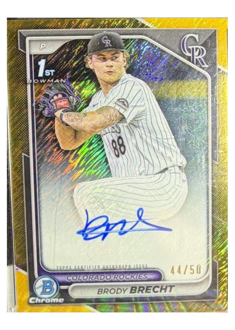 2024 Bowman Draft Chrome Prospect Autographs Brody Brecht #CPA-BBR card