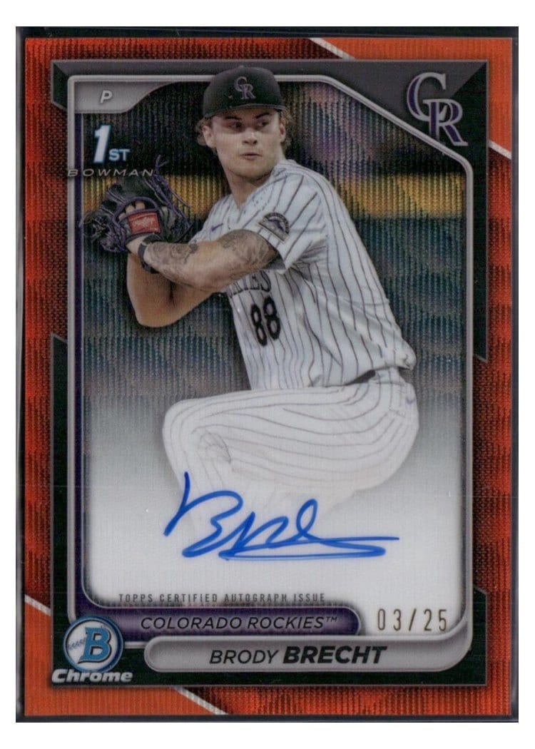 2024 Bowman Draft Chrome Prospect Autographs Brody Brecht #CPA-BBR card