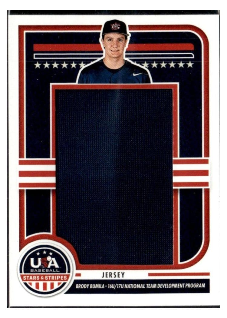 2025 Panini Stars & Stripes Jumbo Material Jersey Brody Bumila #JMJ-IK card