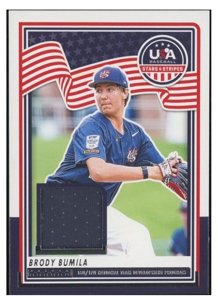 2025 Panini Stars & Stripes USA Materials Brody Bumila #USA-BB card
