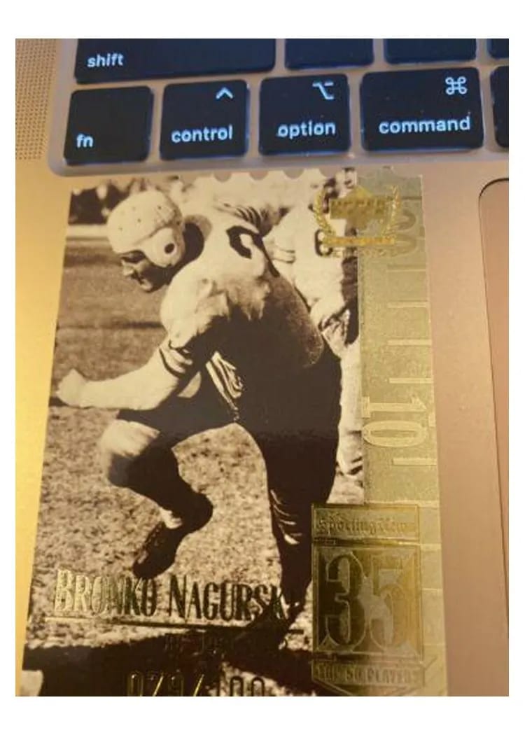 1999 Upper Deck Century Legends Bronko Nagurski #35 card