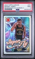 2023 Topps Chrome McDonald's All American SuperFly Bronny James #SF-7 card