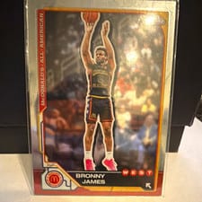 2025 Topps Chrome McDonald's All American Base Set Bronny James #77 card