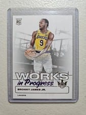 2024-25 Panini Court Kings Works in Progress Bronny James Jr. #10