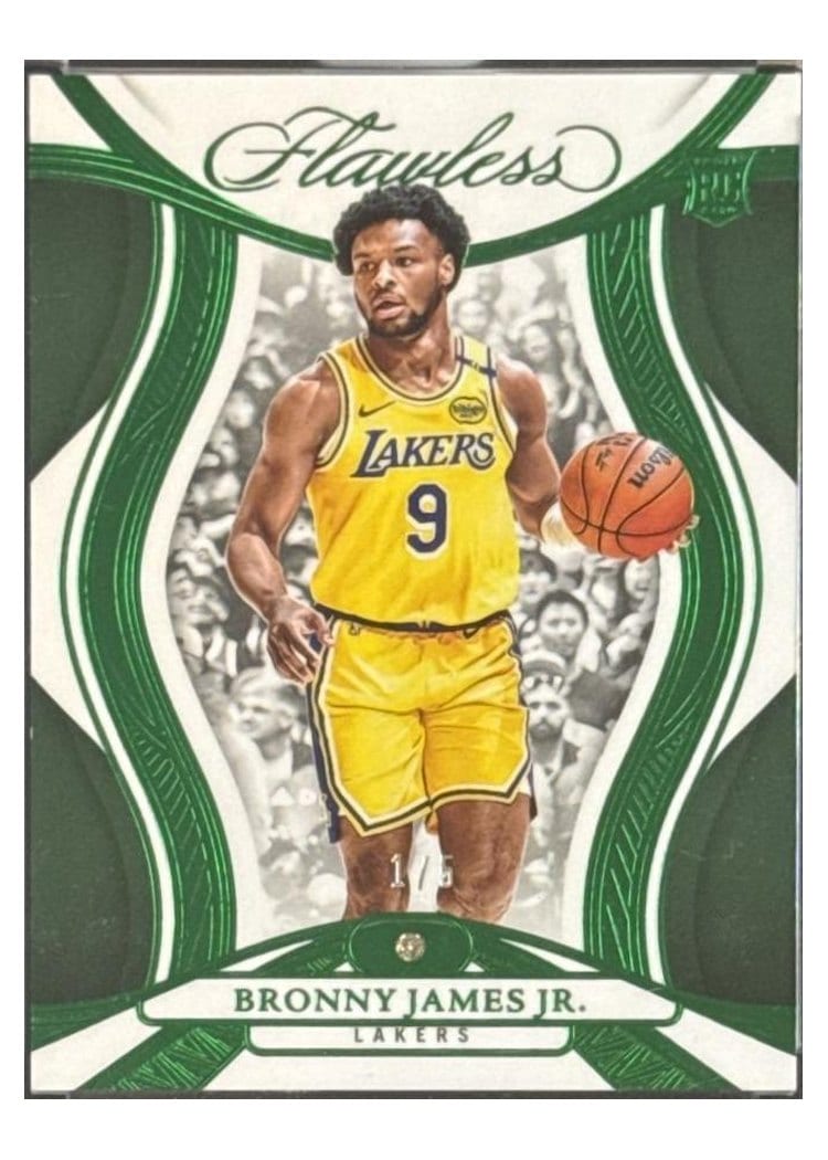 2024-25 Panini Flawless Base Gems Bronny James Jr. #76 card