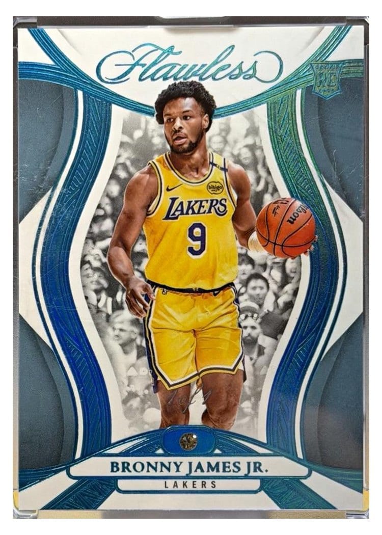 2024-25 Panini Flawless Base Gems Bronny James Jr. #76 card