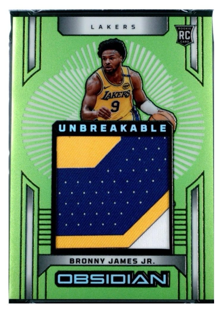 2024-25 Panini Obsidian Unbreakable Memorabilia Bronny James Jr. #UM-BJJ card