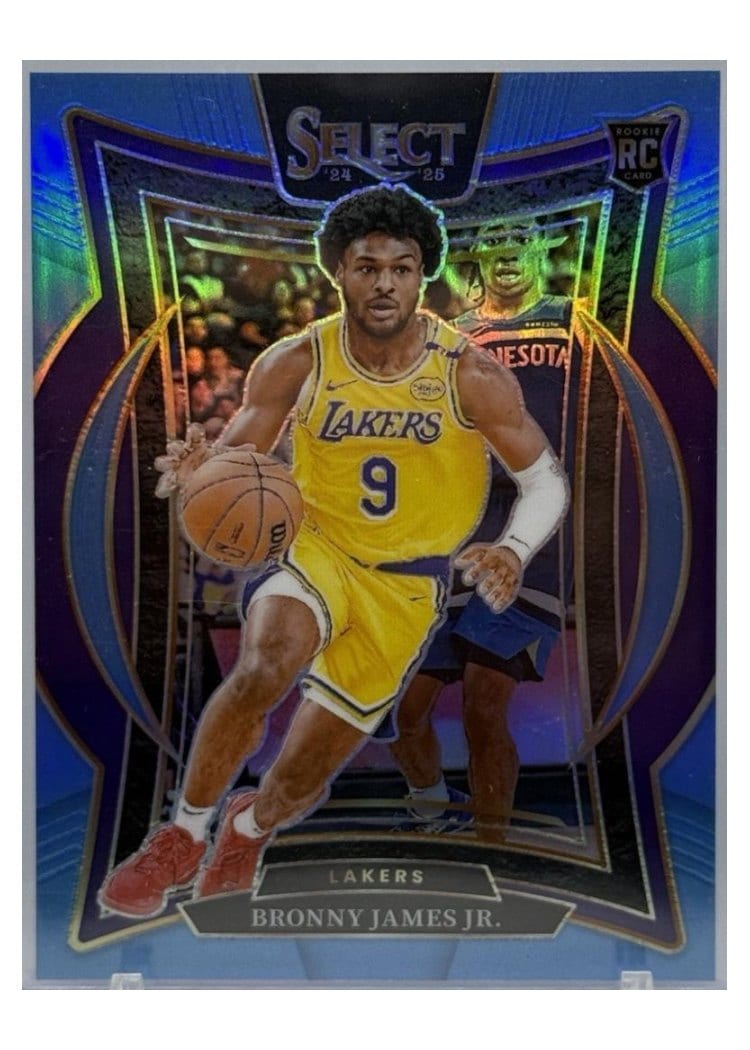 2024 Panini Select Bronny James Jr. Light Blue Prizm #90 card