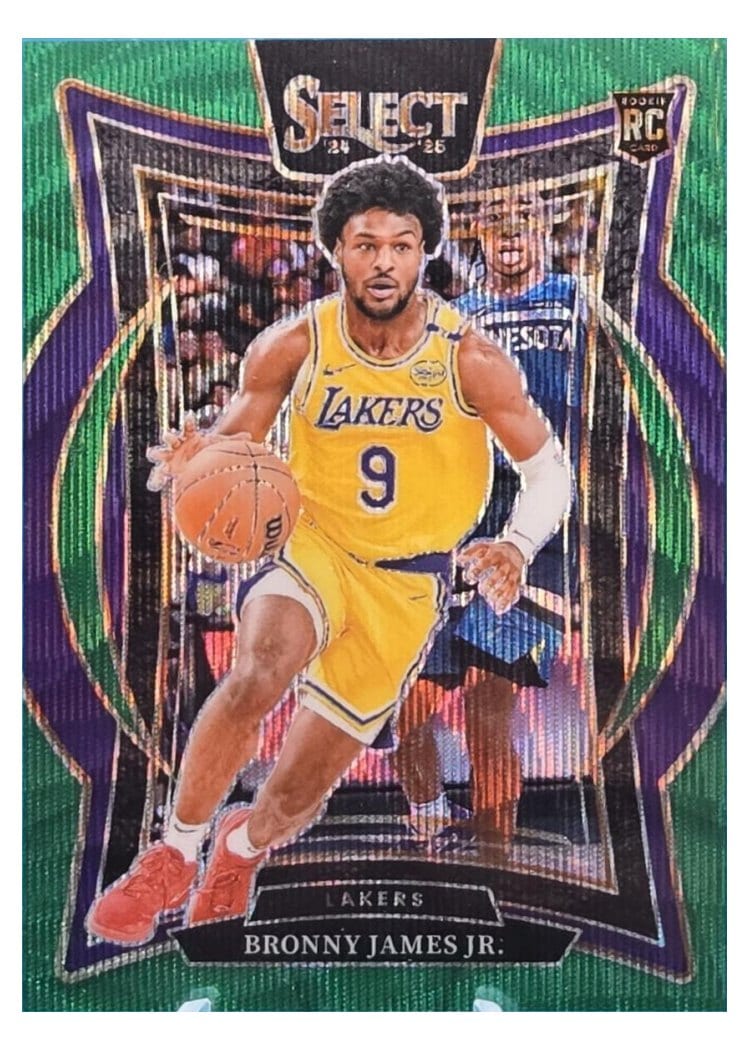 2024 Panini Select Bronny James Jr. #90 card