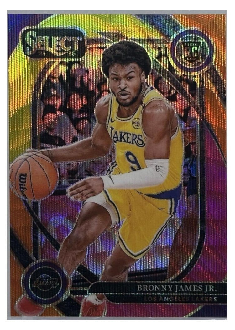 2024 Panini Select Bronny James Jr. Multi Wave Prizm #90 card