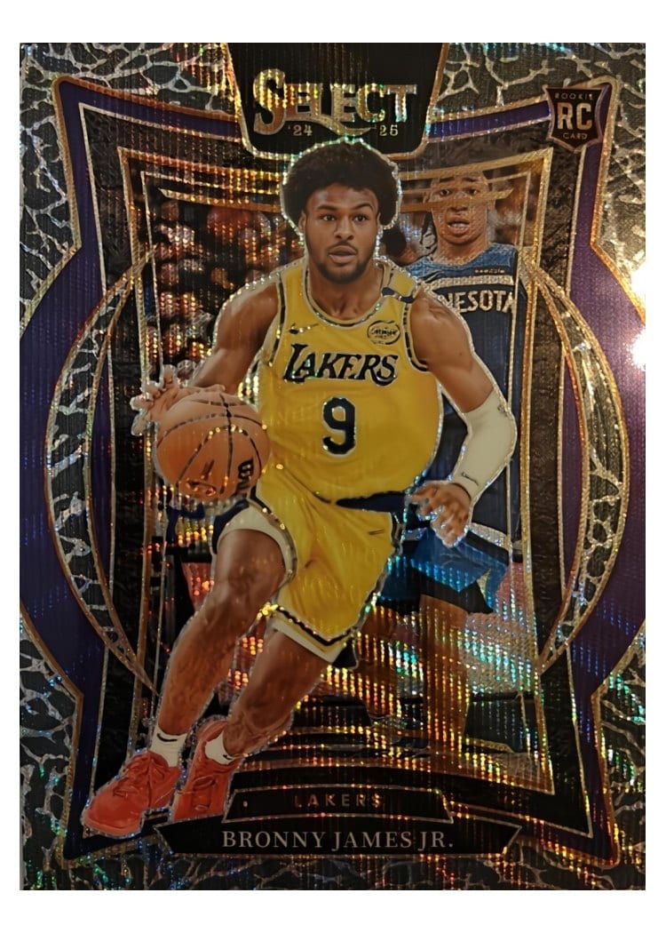 2024 Panini Select Bronny James Jr. Elephant Prizm #90 card