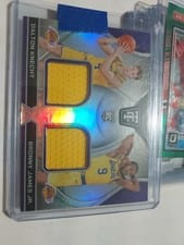 2024-25 Panini Totally Certified Rookie Dual Swatches Bronny James Jr./Dalton Knecht #RDS-DKB card