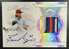 2025 Panini Flawless Flawless Signature Materials Bronson Arroyo #4 card