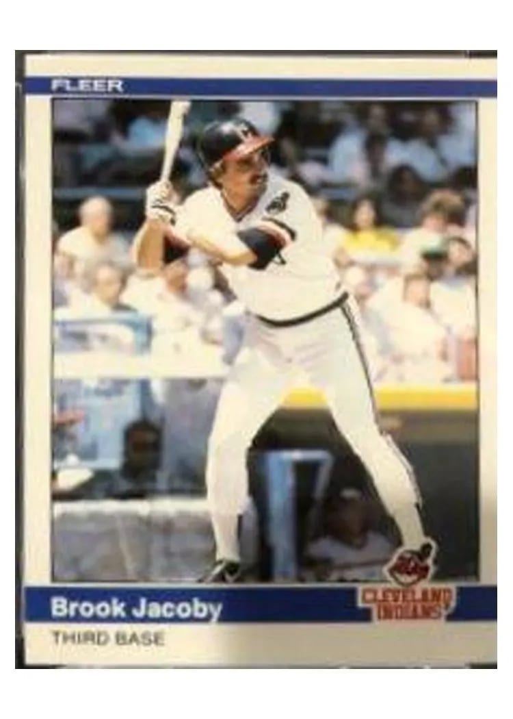 1984 Fleer Update Brook Jacoby #U-56 card