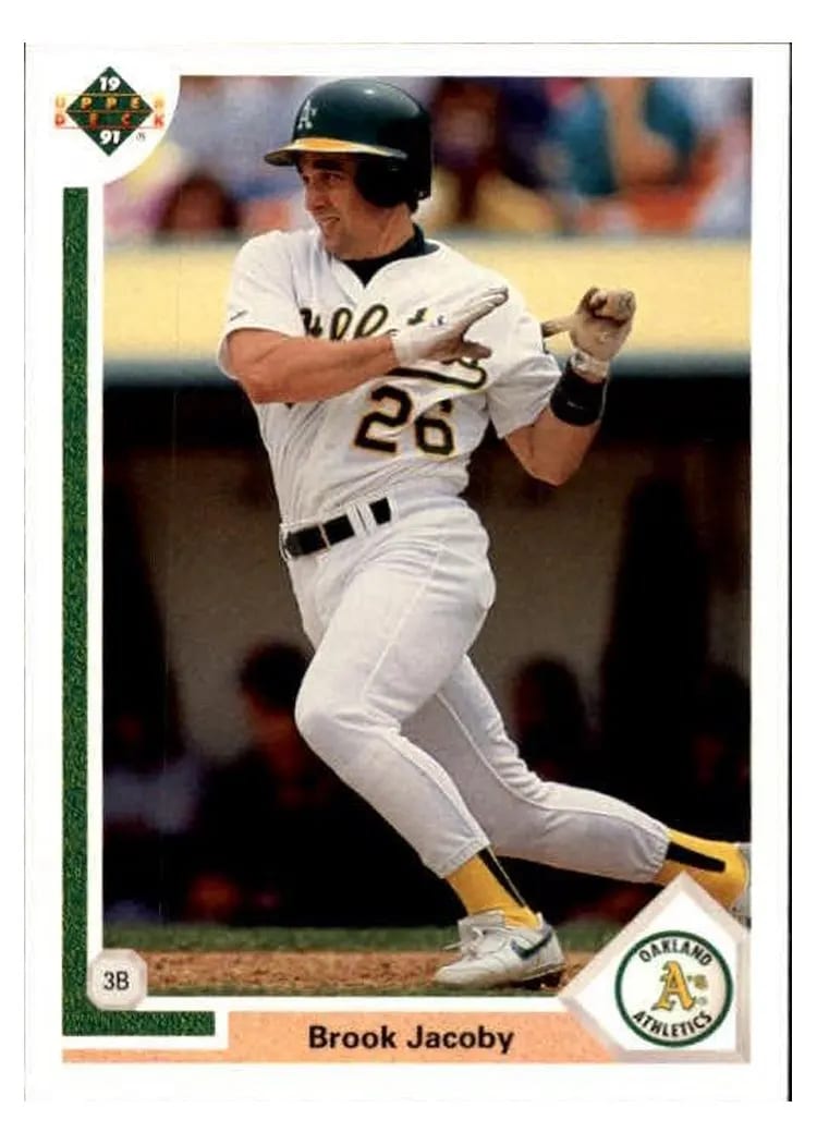 1991 Upper Deck Final Edition Brook Jacoby #78F card
