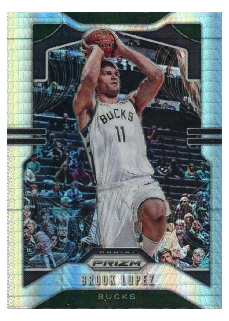 2019-20 Panini Prizm Base Set Brook Lopez Hyper Prizm #234 card
