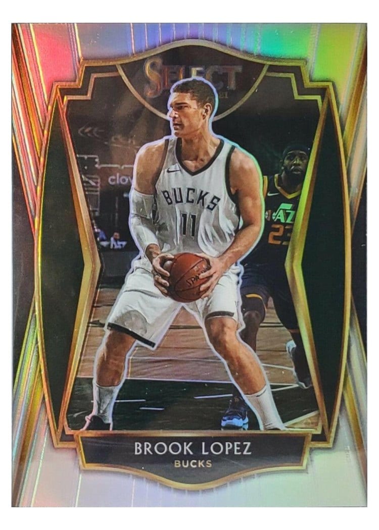 2020-21 Panini Select Base Set Brook Lopez Silver Prizm #152 card