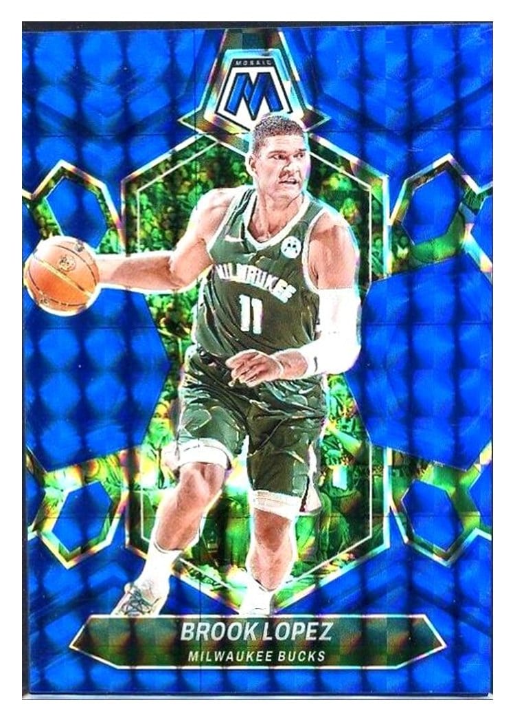 2023-24 Panini Mosaic Base Set Brook Lopez Blue #112 card
