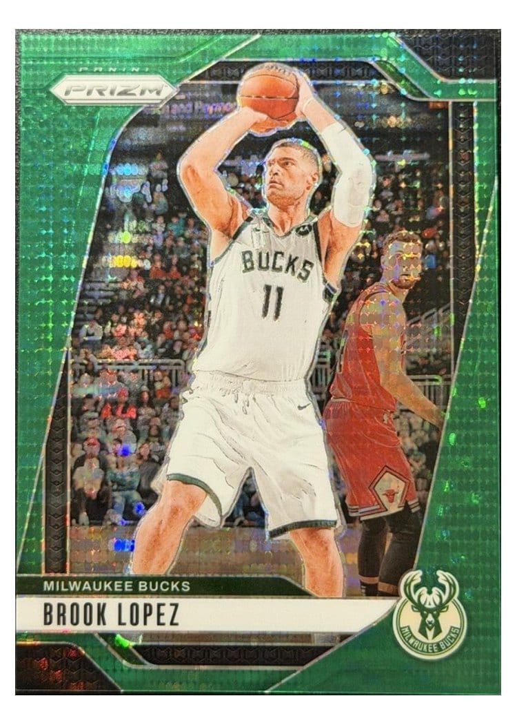 2024-25 Panini Prizm Base Set Brook Lopez Green Pulsar #74 card
