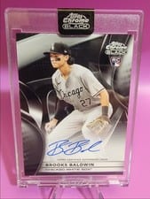 2025 Topps Chrome Black Autographs Brooks Baldwin #CBA-BBA card