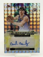 2025-26 Finest Electrifying Signatures Brooks Barnhizer #ESG-BB card