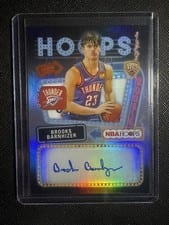 2025-26 NBA Hoops Hoops Rookie First Signs Brooks Barnhizer #HFS-BB card