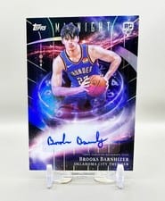 2025-26 Topps Midnight Stroke of Midnight Autographs Rookies Brooks Barnhizer #SMR-BB card