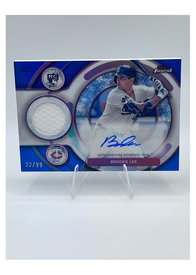 2025 Finest Rookie Autograph Relics Brooks Lee #RAJR-BL card