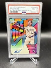2025 Topps Chrome All-Etch Rookie Rush Autographs Brooks Lee #CAER-BL card