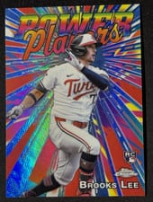 2025 Topps Chrome Logofractor Edition Power Players Brooks Lee #PP-23