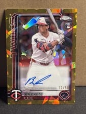 2025 Topps Chrome Update Sapphire Chrome Sapphire Autographs Brooks Lee #USA-BL card