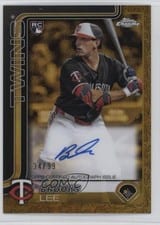 2025 Topps Gilded Collection Chrome Gold Autographs Brooks Lee #CGA-BL card