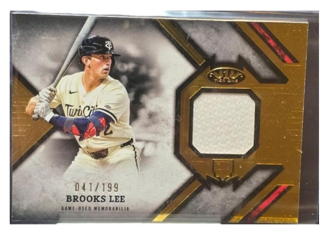 2025 Topps Tier One Rookie Relics Brooks Lee #RR-BL card