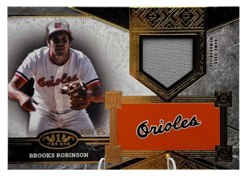 2025 Topps Tier One Top Shelf Relics Brooks Robinson #TSR-BR card