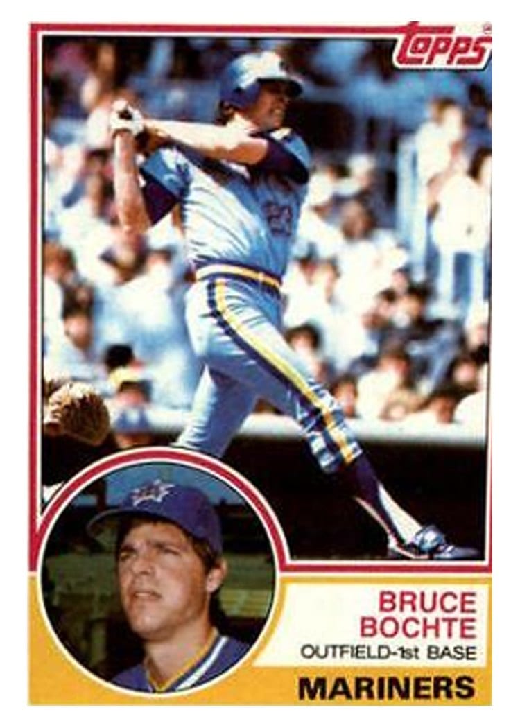 1983 Topps Bruce Bochte #28 card