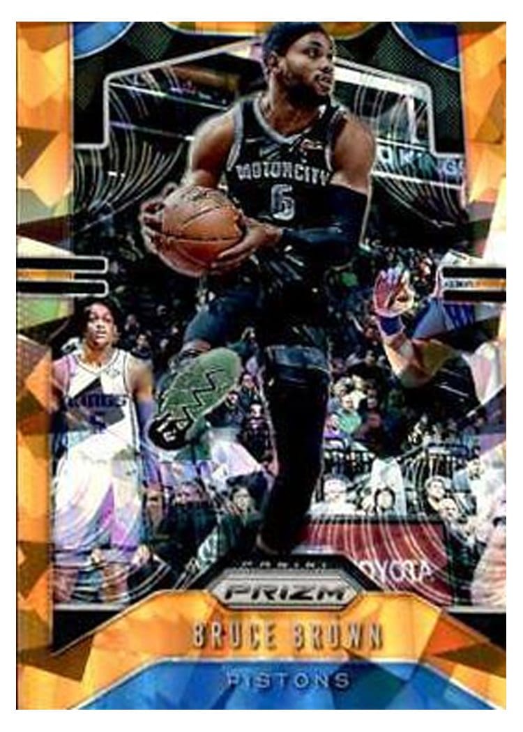 2019-20 Panini Prizm Base Set Bruce Brown Orange Ice Prizm #97 card