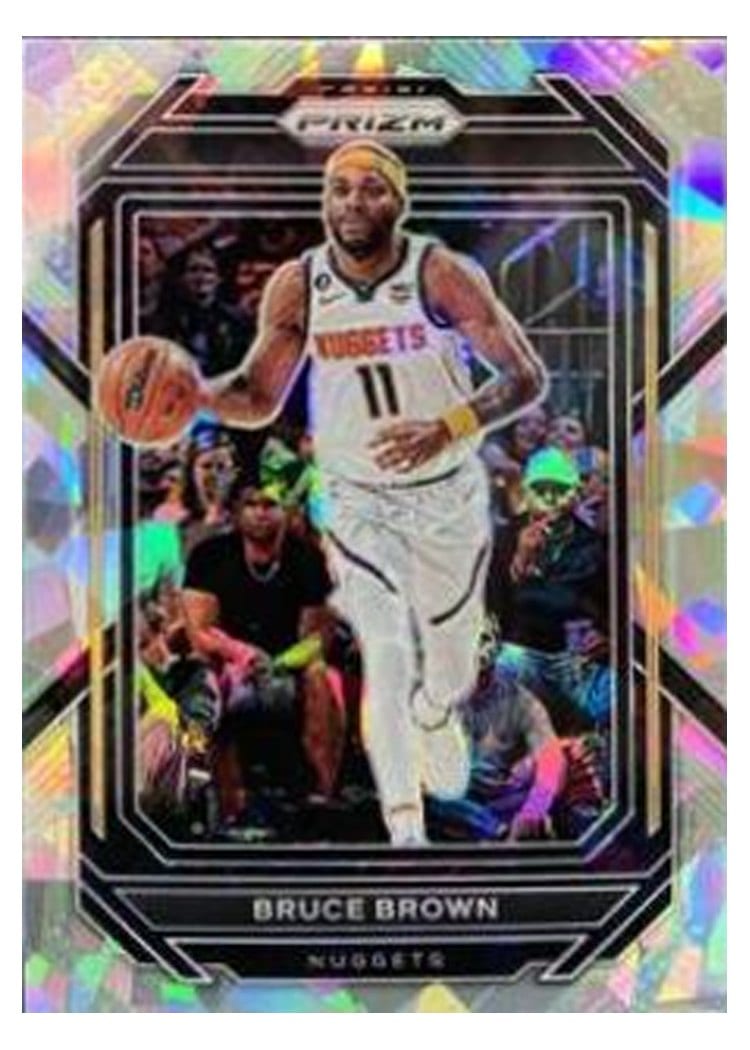 2022-23 Panini Prizm Base Set Bruce Brown Ice Prizm #40 card