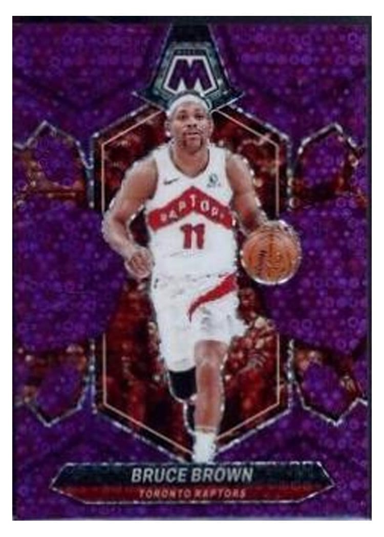 2023-24 Panini Mosaic Base Set Bruce Brown Purple Fast Break #185 card