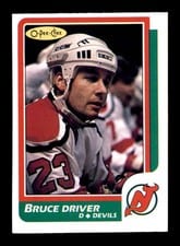 1986 O-Pee-Chee Bruce Driver #19 card